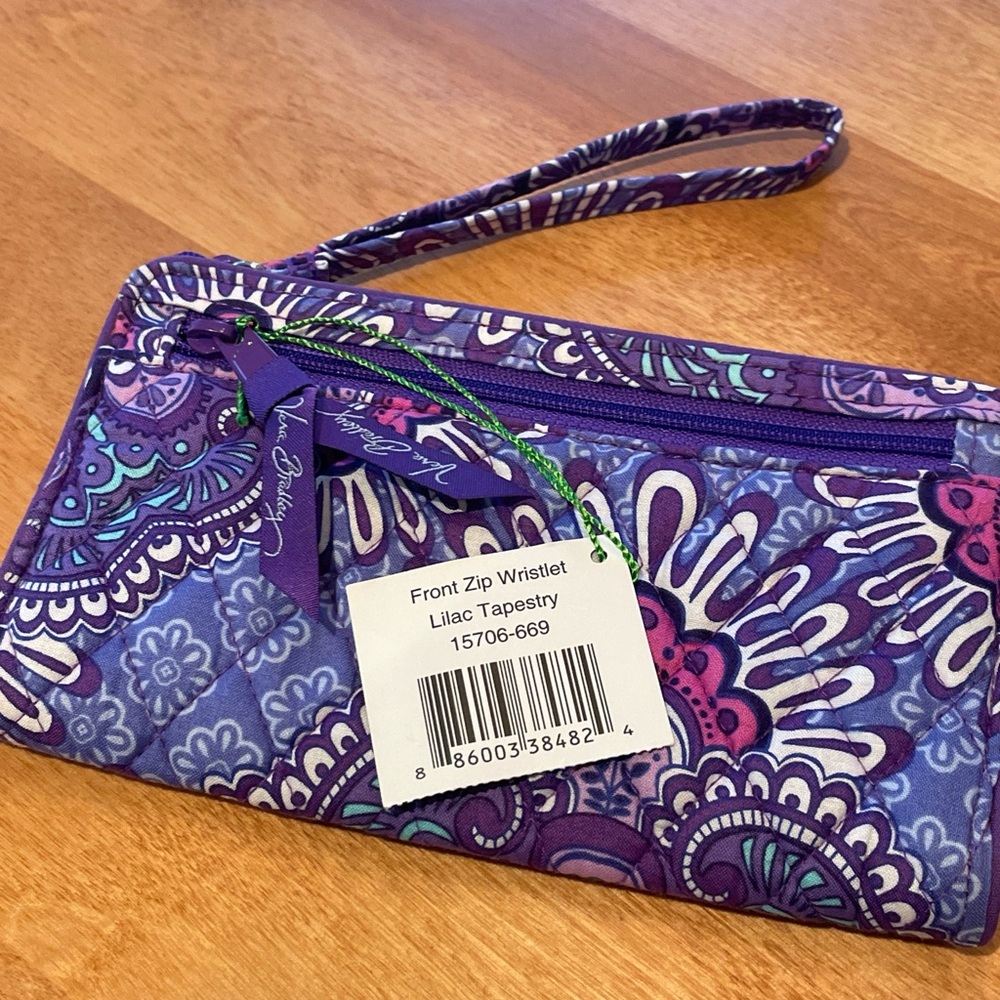 Vera Bradley Lilac Tapestry Wallet Zip Wristlet NWT - Lilac Tapestry 15706-669